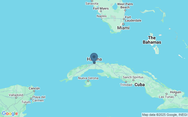 Kaart met locatie El Capitolio Nacional